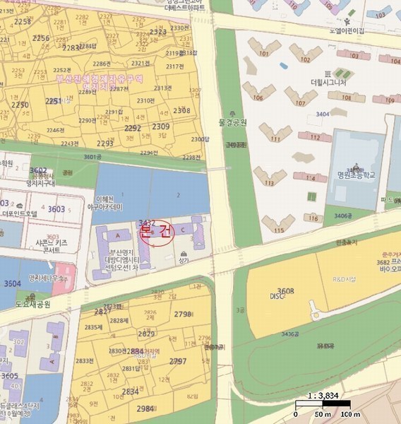 2025타경101702 부산광역시 강서구 명지국제6로 107, 부산명지 대방디엠시티 센텀오션2차 7층 비동 714호 오피스텔[계약19평형] 경매 이미지
