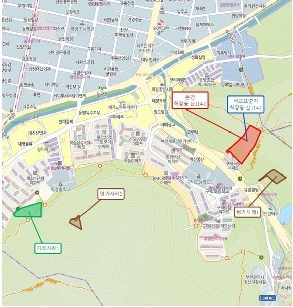 2024타경108898 부산광역시 사상구 학장동 산114-1 임야 경매 이미지