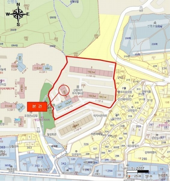 2024타경109167 부산광역시 사하구 신산북로43번길 43, 신평럭키무지개타운 4동 11층 1111호 아파트[공급25평형] 경매 이미지