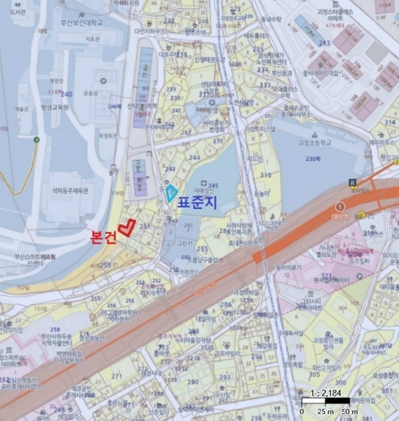 2025타경175 부산광역시 사하구 괴정동 251-17 대지 경매 이미지