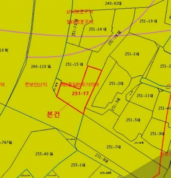 2025타경175 부산광역시 사하구 괴정동 251-17 대지 경매 이미지
