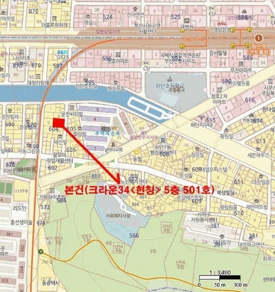 2025타경100495 부산광역시 사하구 동매로29번길 13, 크라운34 5층 501호 오피스텔 경매 이미지