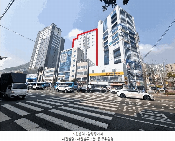 2025타경101239 부산광역시 서구 충무대로281번길 6, 서원블루오션 이동 2층 202호 오피스텔[계약20평형] 경매 이미지
