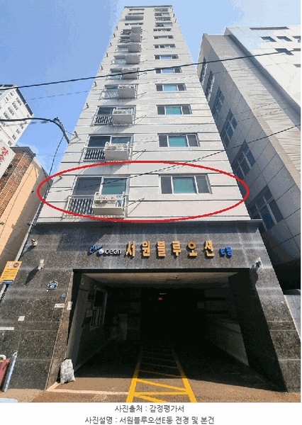2025타경101239 부산광역시 서구 충무대로281번길 6, 서원블루오션 이동 2층 202호 오피스텔[계약20평형] 경매 이미지