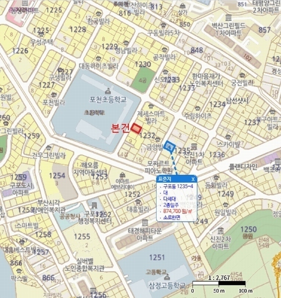 2025타경101333 부산광역시 북구 구포동 1232-4 다가구(원룸등) 경매 이미지