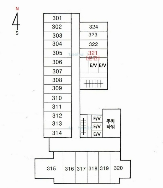2025타경101938 부산광역시 강서구 명지오션시티9로 50, 명지 삼정그린코아 웨스트 102동 3층 321호 오피스텔[계약11평형] 경매 이미지