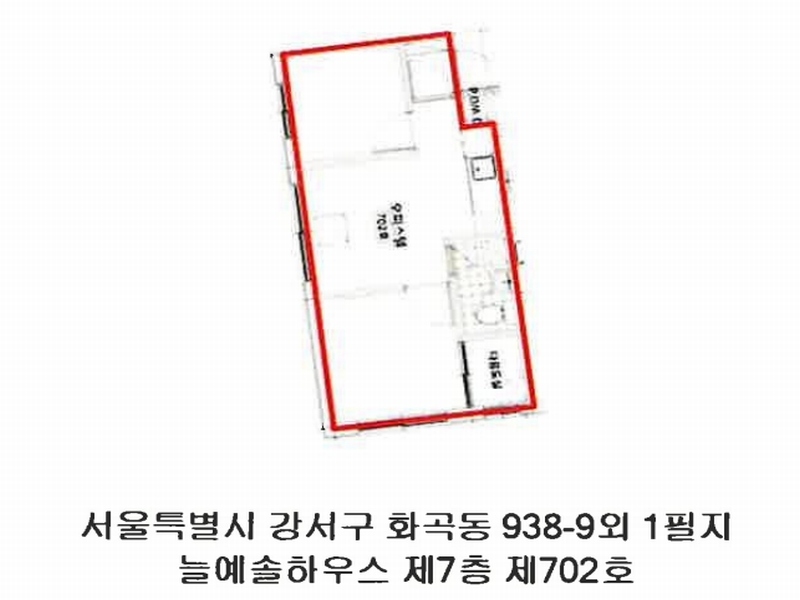 2024타경108122 서울특별시 강서구 월정로20길 13, 늘예솔하우스 7층 702호 오피스텔 경매 이미지