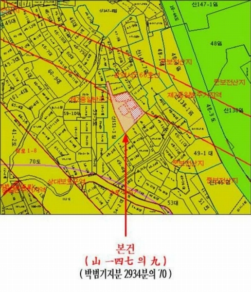 2024타경111177 부산광역시 사하구 감천동 산147-9 임야 경매 이미지