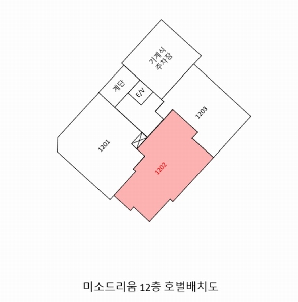 2025타경101067 부산광역시 북구 구포만세길 151, 미소드리움 12층 1202호 오피스텔[계약31평형] 경매 이미지