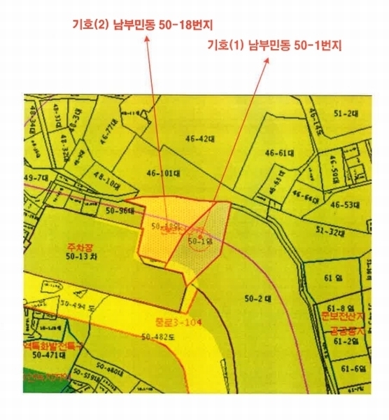 2024타경604 부산광역시 서구 남부민동 50-1 임야 경매 이미지