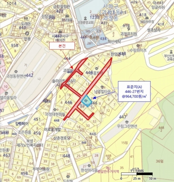 2025타경100051 부산광역시 사하구 괴정동 446-1 도로 경매 이미지