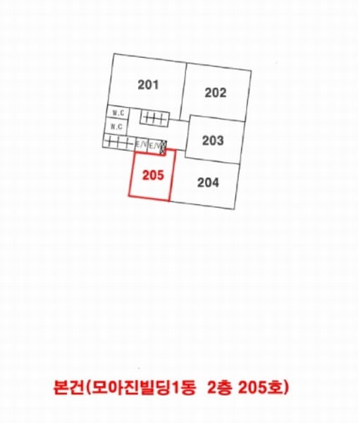 2025타경101439 부산광역시 강서구 명지국제8로 270, 모아진빌딩1동 2층 205호 근린상가 경매 이미지