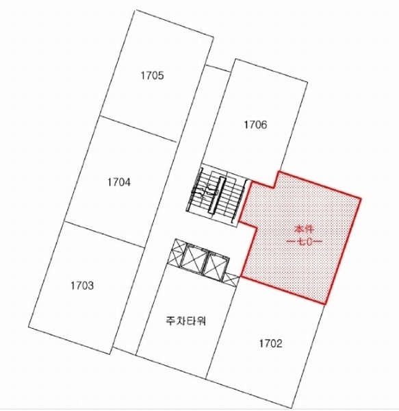 2025타경101555 부산광역시 사상구 사상로 504, 대상로웰아파트 17층 1701호 오피스텔[계약29평형] 경매 이미지
