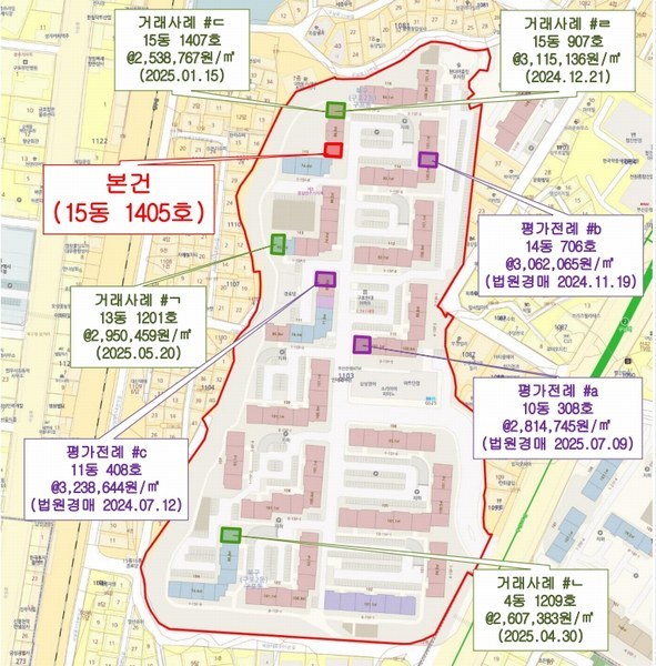2025타경101842 부산광역시 북구 백양대로 1003, 현대아파트 15동 14층 1405호 아파트[공급26평형] 경매 이미지