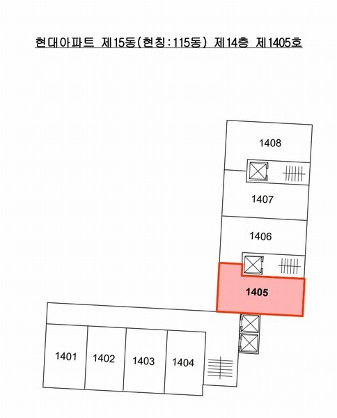2025타경101842 부산광역시 북구 백양대로 1003, 현대아파트 15동 14층 1405호 아파트[공급26평형] 경매 이미지