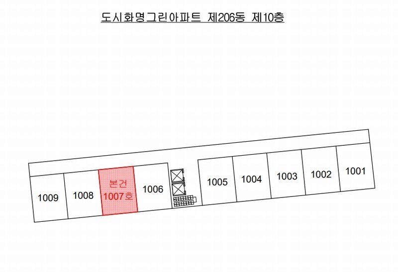 2025타경101980 부산광역시 북구 양달로 69, 도시화명그린아파트 206동 10층 1007호 아파트 경매 이미지