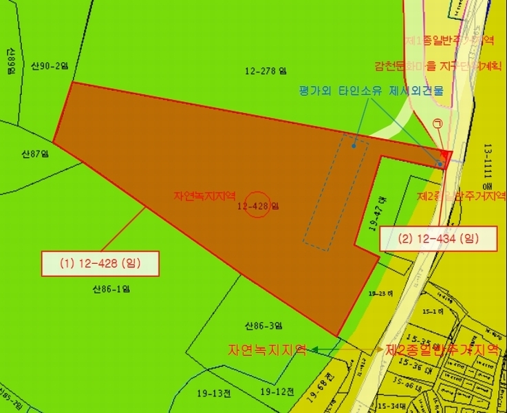 2023타경108945 부산광역시 사하구 감천동 12-428 임야 경매 이미지
