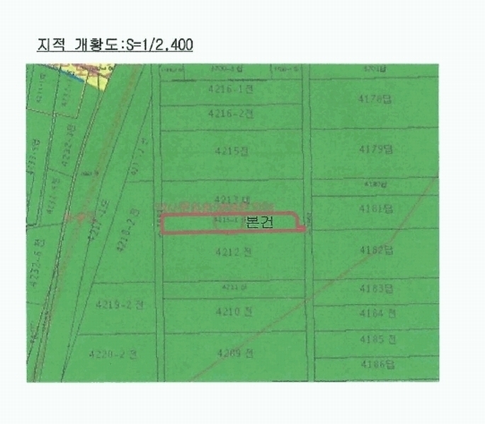 2025타경250 부산광역시 강서구 대저1동 4213-1 농지 경매 이미지
