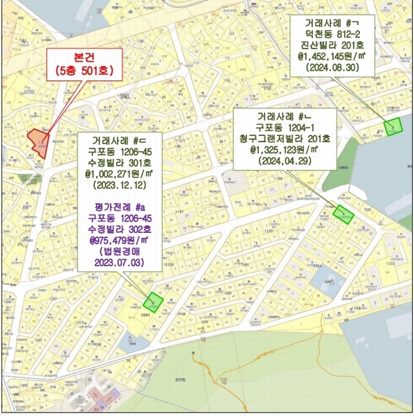 2025타경101075 부산광역시 북구 모분재로 14, 유림빌라 5층 501호 다세대(빌라)[공급24평형] 경매 이미지
