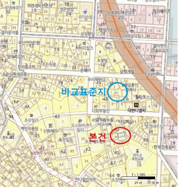 2025타경101082 부산광역시 서구 초장동 42-36 대지 경매 이미지