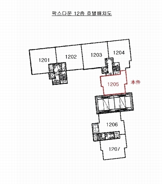 2025타경101184 부산광역시 사상구 가야대로378번길 1, 팍스타운 12층 1205호 오피스텔[계약27평형] 경매 이미지