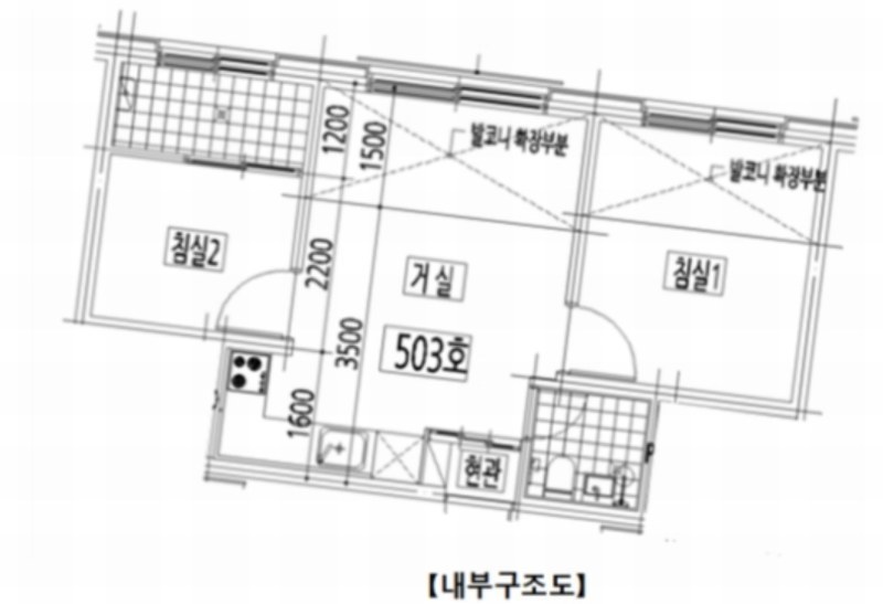 2024타경145626 서울특별시 금천구 독산로58가길 96서울특별시 금천구 독산로58○○○○, 문정파크 2동 5층 503호문정파크○○ 다세대(빌라) 경매 이미지