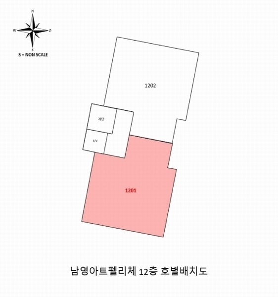 2025타경101377 부산광역시 사하구 낙동남로1347번길 15, 남영아트펠리체 12층 1201호 오피스텔[계약29평형] 경매 이미지