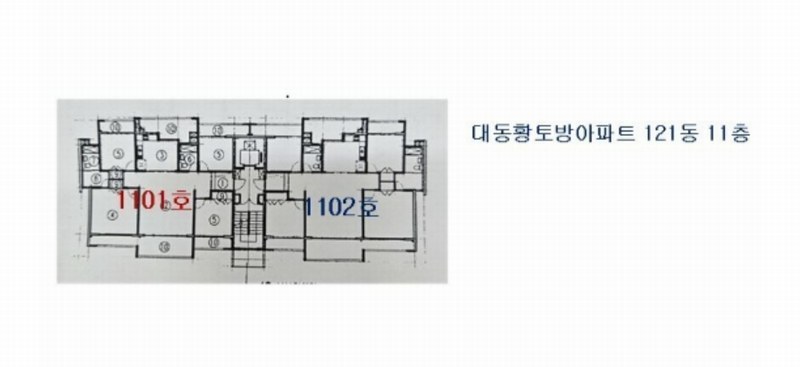 2024타경2465 경상남도 양산시 양주로 154, 대동황토방아파트 121동 11층 1101호 아파트[공급39평형] 경매 이미지