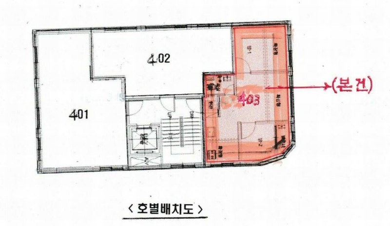 2024타경147585 서울특별시 강서구 곰달래로33길 69, 파크자이빌 에이동 4층 403호 다세대(빌라)[공급14평형] 경매 이미지