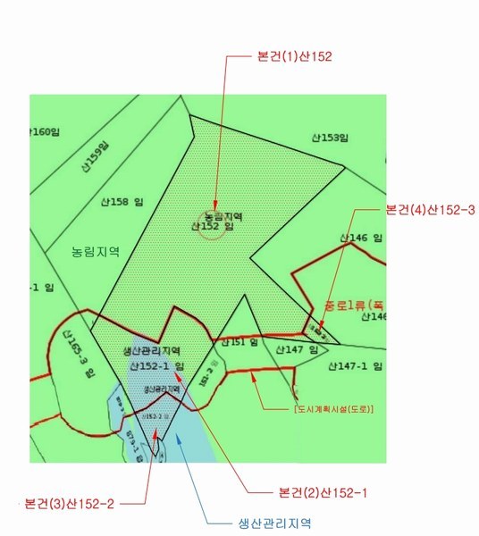 2024타경118322 울산광역시 북구 산하동 산152 임야 경매 이미지