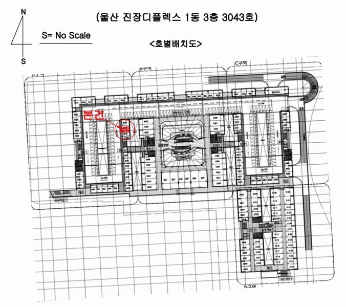 2025타경904 울산광역시 북구 진장유통로 16, 울산진장디플렉스 1동 3층 3043호 근린상가 경매 이미지
