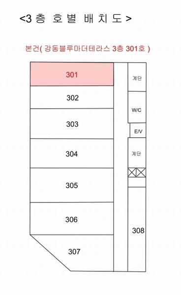 2022타경8308 울산광역시 북구 산하중앙2로 238, 강동블루마더테라스 3층 301호 근린상가 경매 이미지