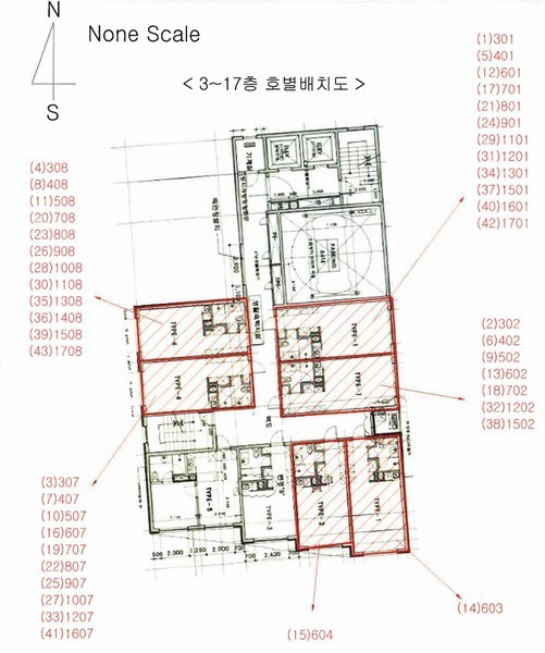 2023타경7104 울산광역시 중구 젊음의거리 20, 울산호텔리버사이드 3층 301호외42개호 숙박(콘도등) 경매 이미지