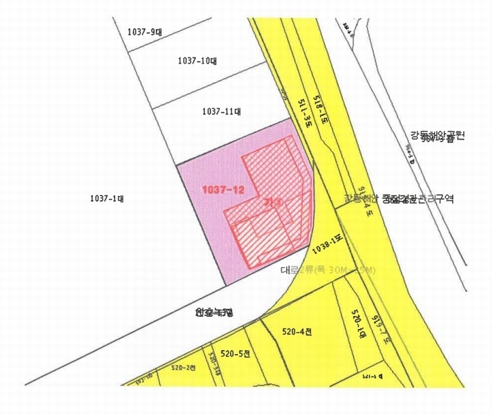 2024타경103528 울산광역시 북구 산하동  1037-12 근린시설 경매 이미지