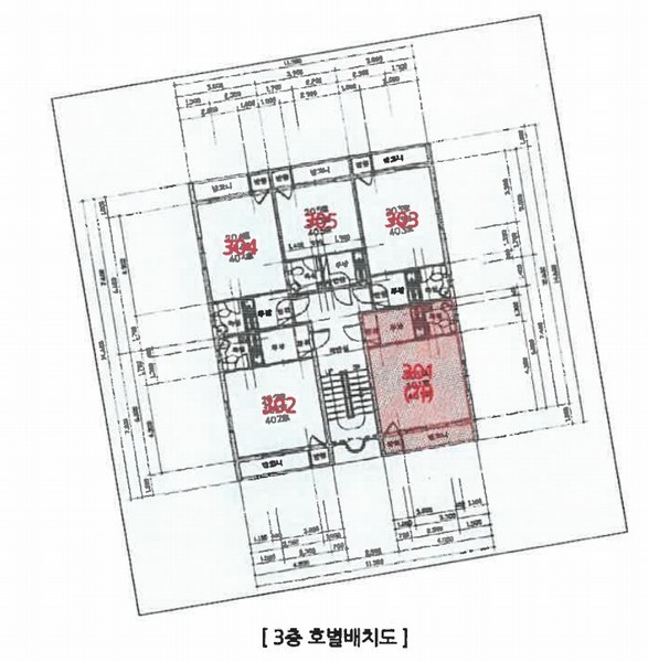 2024타경115743 울산광역시 남구 달삼로84번길 26-1, 구분건물 3층 301호 다세대(빌라)[공급9평형] 경매 이미지