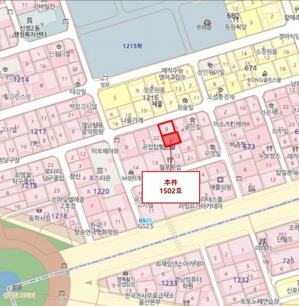 2024타경117336 울산광역시 남구 봉월로8번길 20, 더위미 15층 1502호 오피스텔[계약34평형] 경매 이미지