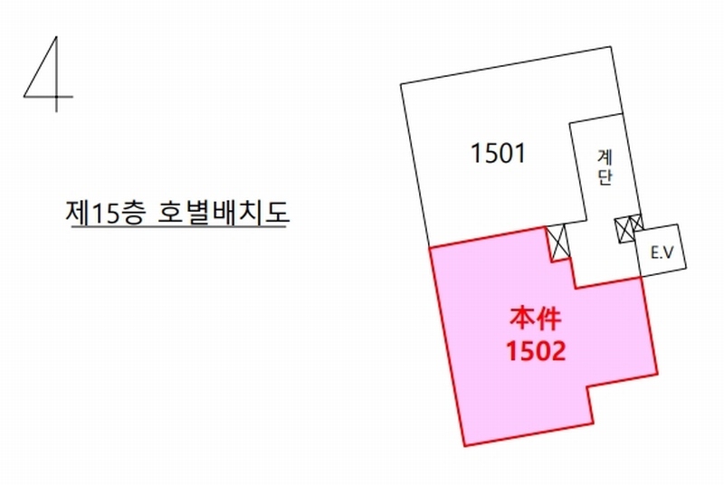 2024타경117336 울산광역시 남구 봉월로8번길 20, 더위미 15층 1502호 오피스텔[계약34평형] 경매 이미지