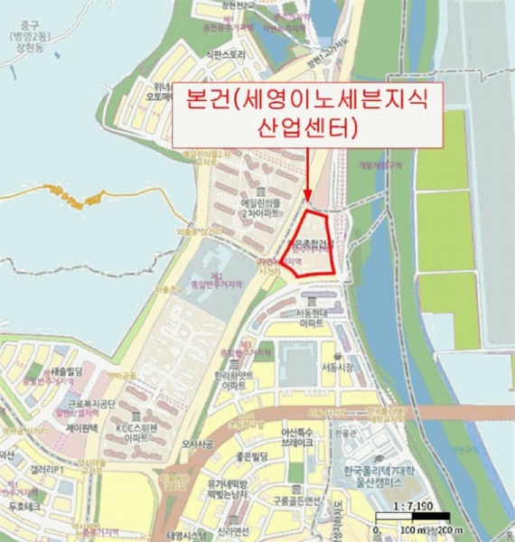 2025타경1163 울산광역시 중구 동천1길 40, 세영이노세븐지식산업센터 3층 332호 아파트형공장 경매 이미지