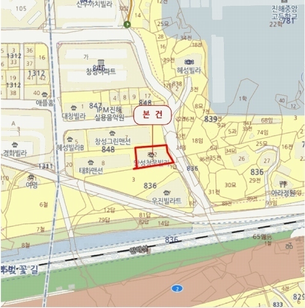 2025타경11629 경상남도 창원시 진해구 조천북로154번길 12, 안성청운빌라 3층 304호 다세대(빌라) 경매 이미지