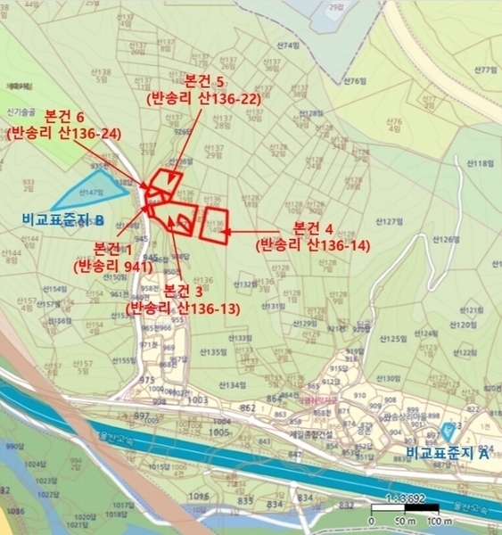 2024타경9305 울산광역시 울주군 언양읍 반송리 산136-14 임야 경매 이미지