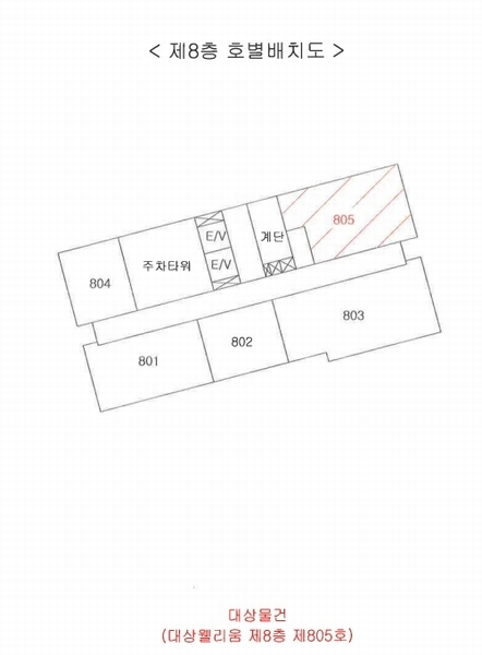 2024타경112379 울산광역시 남구 중앙로242번길 6, 대상웰리움 8층 805호 오피스텔[계약30평형] 경매 이미지