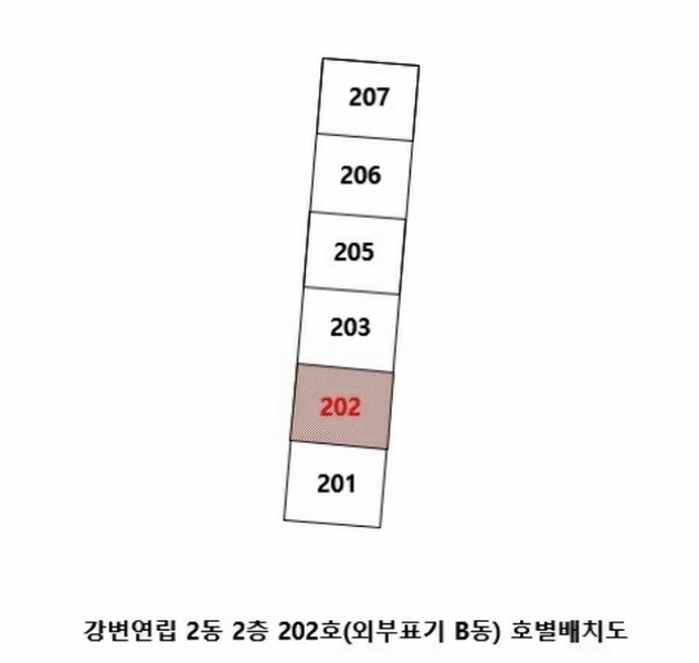 2024타경120639 울산광역시 중구 옥교15길 13, 강변연립 2동 2층 202호 다세대(빌라) 경매 이미지