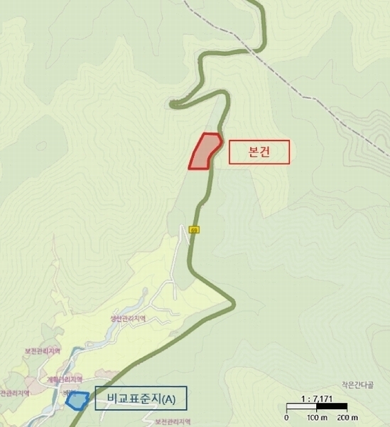 2024타경120714 경상남도 양산시 원동면 영포리 산120-2 임야 경매 이미지
