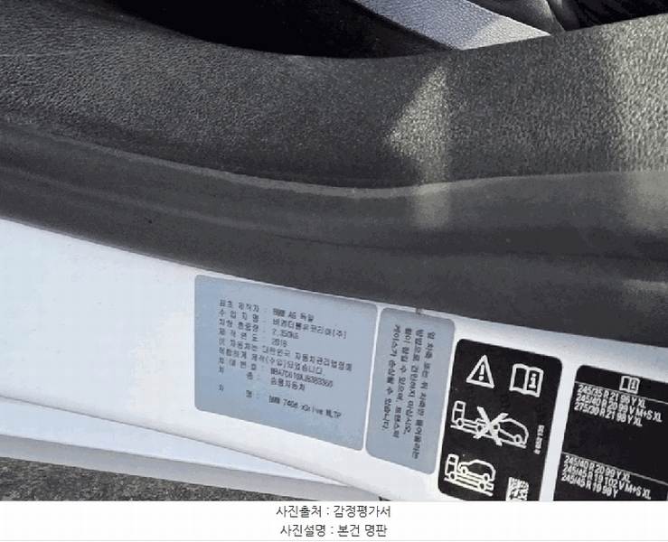 2025타경12665 경상남도 양산시 호계동 1101, 이등컴퍼니 주차장 내 BMW 740d xDrive WLTP 경매 이미지