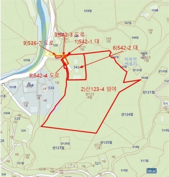 2024타경118469 경상남도 양산시 하북면 백록리 542-1 근린주택 경매 이미지