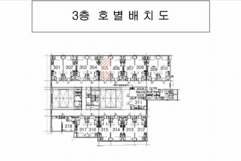 2024타경120400 울산광역시 중구 화합로 379, 소담팰리스 3층 305호 오피스텔[계약20평형] 경매 이미지