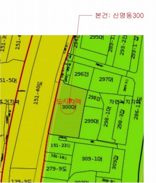 2025타경11842 울산광역시 북구 신명동 300 대지 경매 이미지