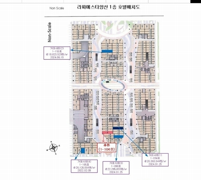 2024타경120455 경상남도 양산시 물금읍 증산역로 177, 라피에스타양산 1층 1-104호 근린상가 경매 이미지