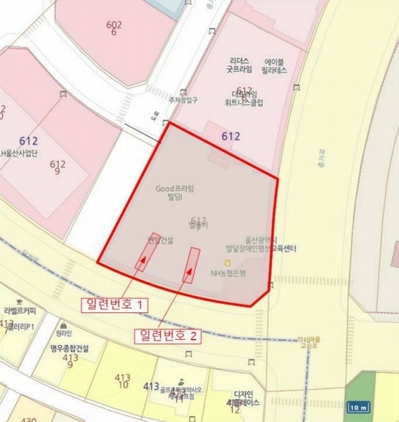 2024타경117756 울산광역시 중구 서동 612-7 근린상가 경매 이미지