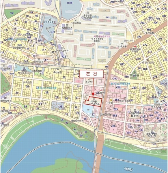 2024타경118964 울산광역시 중구 화진길 13-2, 리버스위트 상가1층 103-5호 근린상가 경매 이미지